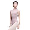 118141030 Mesh Sleeveless Ballet Leotards Button Back Fashion Leotards (S, Light Coffee) view 1