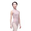 118141030 Mesh Sleeveless Ballet Leotards Button Back Fashion Leotards (S, Light Coffee) view 2