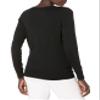 Amazon Essentials Women's Long-Sleeve Lightweight Crewneck Sweater (Available in Plus Size), Black, 4X view 3