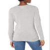Amazon Essentials Women's Long-Sleeve Lightweight Crewneck Sweater (Available in Plus Size), Light Grey Heather, 5X view 3
