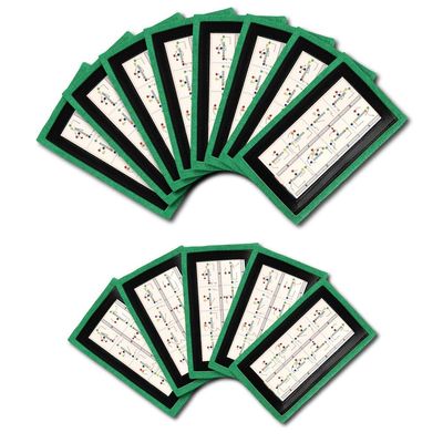 Wristband Interactive Y23 - Football Wristbands - Wrist Coach - QB Wristband - Football Play Wristbands - Playbook Wristband - (Green, 5 Pack)