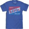 Tee Luv Men's Big and Tall Bazooka Bubble Gum T-Shirt - Topps Novelty Candy Shirt, Royal Snow Heather, XLT view 1
