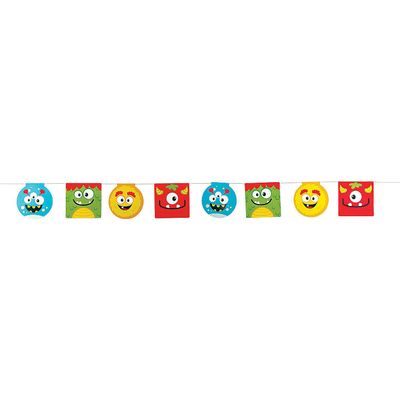 Fun Express Mini Monster Pennant Banner | Party Decorations for Birthdays, Holidays & Special Events