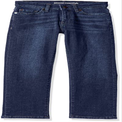 Amazon Essentials Boys' Regular Straight-Fit Jeans, Dark Wash, 12 Slim