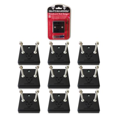 SkateHoarding Skateboard Wall Hanger Hover Mount Display 10-Pack