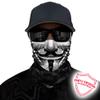 TERNNK Seamless Neck Gaiter Shield Scarf Bandana Face Mask (Black-06) view 2