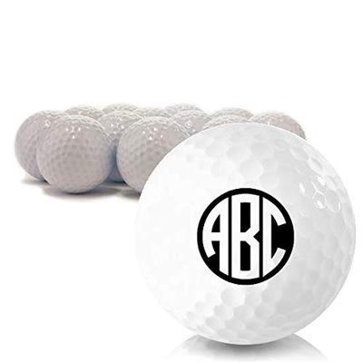 Blank Monogram Personalized Golf Balls