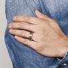 NUNCAD Rings in Tungsten Carbide for Men Beveled Edges Brushed Finish Size 12 view 4