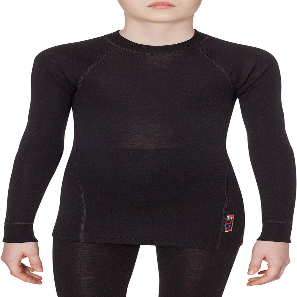 Thermowave - Merino Warm/Junior Merino Wool Thermal Shirt/Black - from 3' 6" to 3' 8"