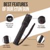 Avenger Defense 2-in-1 Stun Gun Flashlight - Rechargeable Self-defense Tool for Men & Women, Compact Shockwave Tactical Stun Gun with Flashlight, 9,000V, Multiple Light Modes, Holster & Charging Cable view 3