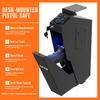RPNB Mounted Gun Safe with Auto Open Lid Biometric Fingerprint Lock, California DOJ Certified Handgun Safe view 4