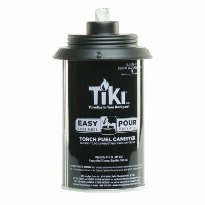 Tiki 1317054 Easy Pour Metal Replacement Torch Fuel Canisters w/Wick - Quantity 9