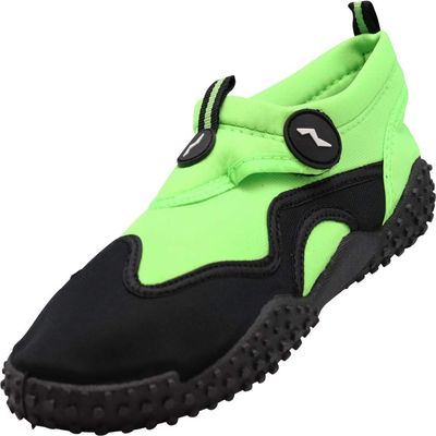 NORTY Wave Aqua Sock - Water Shoes for Women - Swim Shoes for Women - Beach Shoes for Women - Water Socks - Aqua Shoes - Swimming Shoes - Skeletoe - Lime, Black