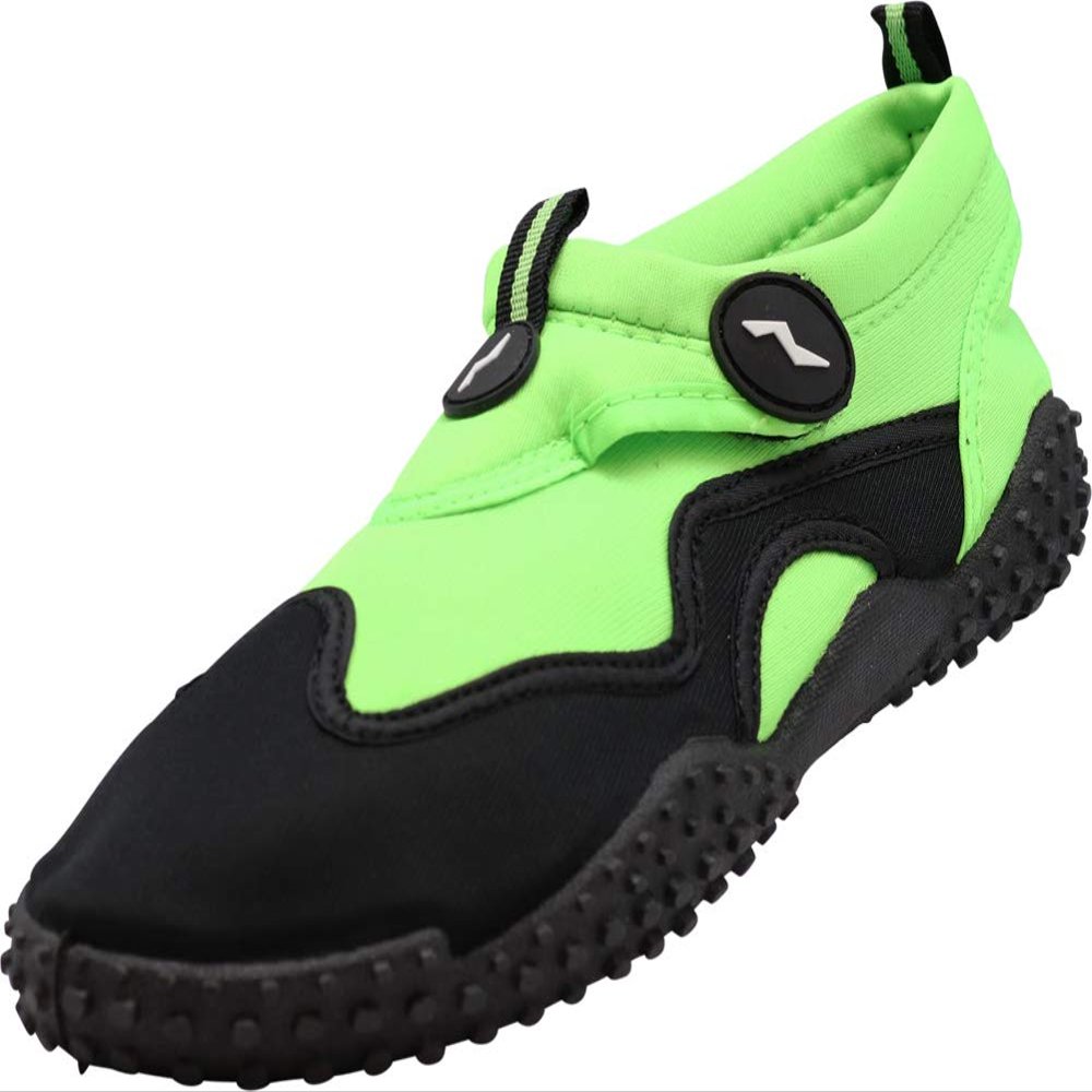 NORTY Wave Aqua Sock - Water Shoes for Women - Swim Shoes for Women - Beach Shoes for Women - Water Socks - Aqua Shoes - Swimming Shoes - Skeletoe - Lime, Black