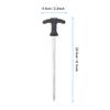 Zerone Tent Stakes,Set of 5 Heavy Duty Stainless Steel Tent Peg Ground Nails Screw Nail Stakes for Frozen Soil Ice view 2