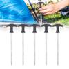 Zerone Tent Stakes,Set of 5 Heavy Duty Stainless Steel Tent Peg Ground Nails Screw Nail Stakes for Frozen Soil Ice view 3