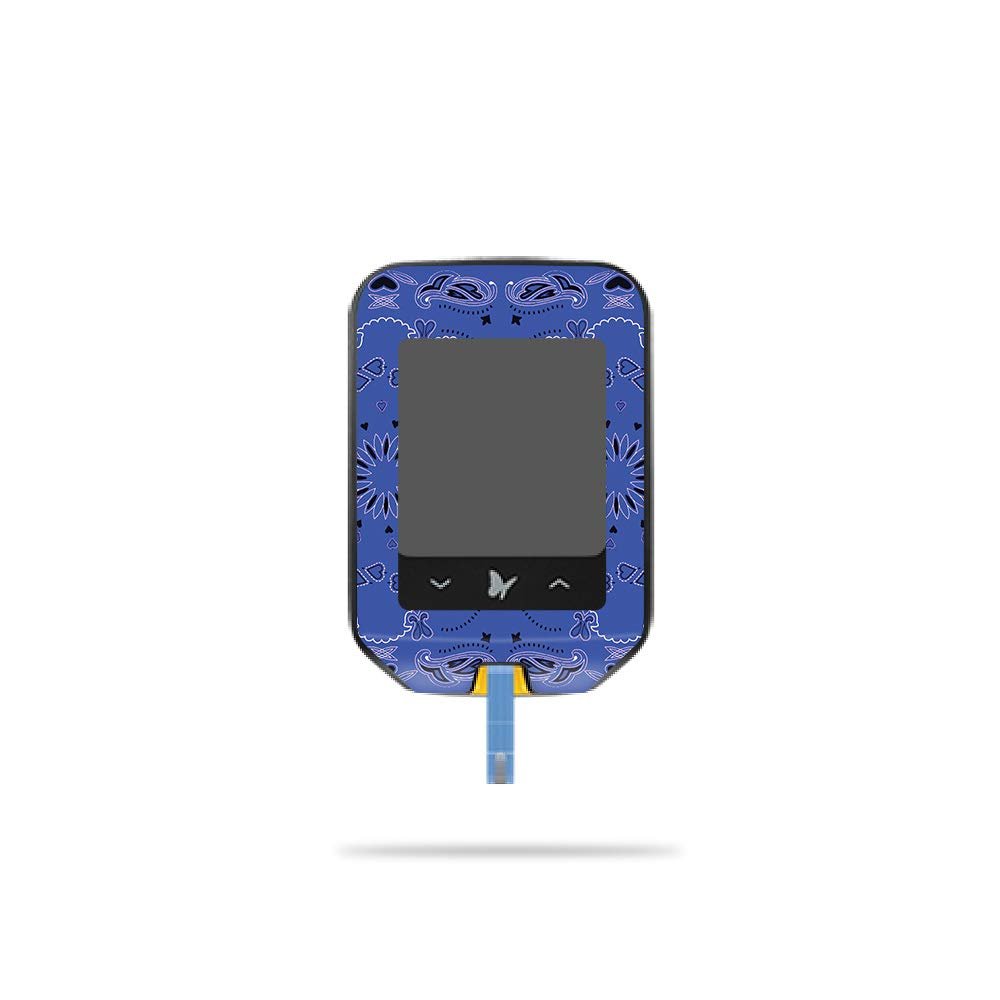 MightySkins Skin Compatible with Abbott Freestyle Precision Neo - Blue Bandana | Protective, Durable, and Unique Vinyl Decal wrap Cover | Easy to Apply, Remove, and Change Styles | Made in The USA