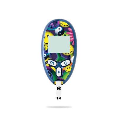 MightySkins Skin Compatible with Abbott Freestyle Lite - Peace Smile | Protective, Durable, and Unique Vinyl Decal wrap Cover | Easy to Apply, Remove, and Change Styles | Made in The USA