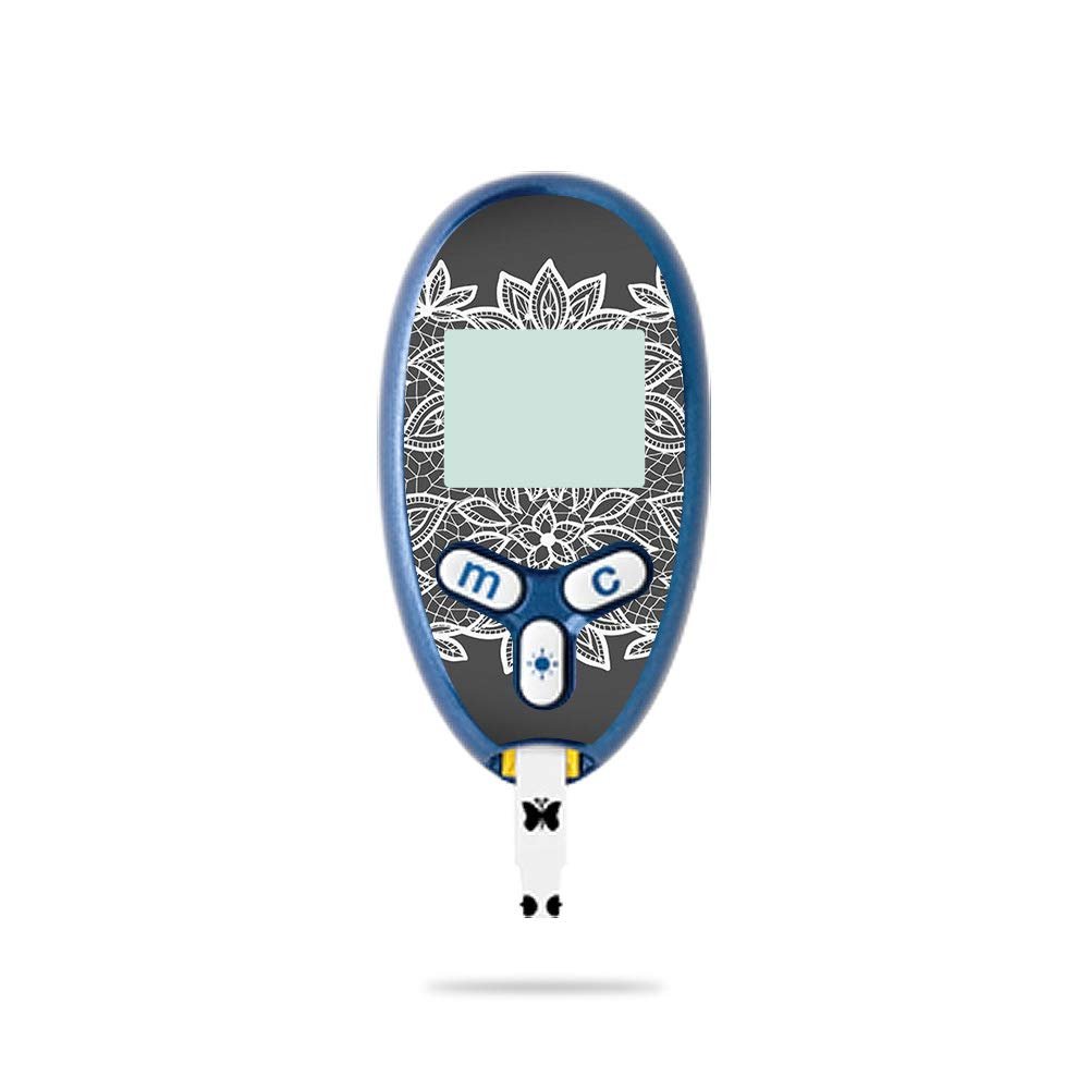 MightySkins Skin Compatible with Abbott Freestyle Lite - Floral Lace | Protective, Durable, and Unique Vinyl Decal wrap Cover | Easy to Apply, Remove, and Change Styles | Made in The USA
