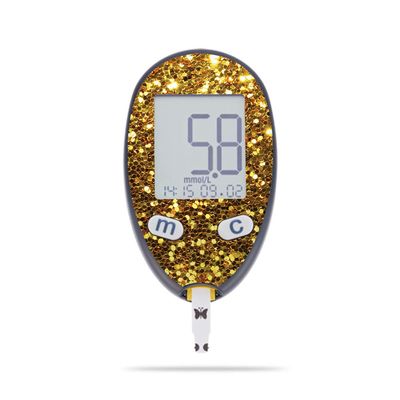 MightySkins Skin Compatible with Abbott Freestyle Freedom Lite - Gold Dazzle | Protective, Durable, and Unique Vinyl Decal wrap Cover | Easy to Apply, Remove, and Change Styles | Made in The USA