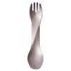 humangear GoBites Uno | Travel & Camping Utensils | Portable & Convertible Dining Ware | Multi-Functional Spork, Titanium view 1