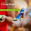 humangear GoBites Uno | Travel & Camping Utensils | Portable & Convertible Dining Ware | Multi-Functional Spork, Titanium view 3