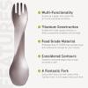 humangear GoBites Uno | Travel & Camping Utensils | Portable & Convertible Dining Ware | Multi-Functional Spork, Titanium view 4