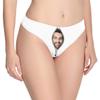 Custom Personalized Photo Printed Face Husband Boyfriend Face White Novelty Women's Thong G-Strings Briefs Shorts XXL view 2
