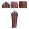 AZORA Leather Arm Guards Archery Gauntlet Wristband Medieval Leather bracers Viking Cosplay Wrist Guard for Men Women (2PCS Pack) view 2