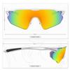 HUBO SPORTS Cycling Glasses, TR90 Unbreakable Frame Polarized Sports Sunglasses, Bike Glasses for Men Women with 5 Interchangeable Lens, Anti-UV400 for Driving Fishing Golf Baseball Running Hiking view 2