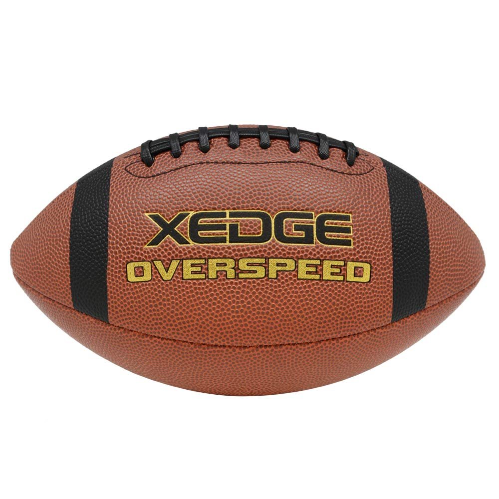 XEDGE Composite Leather Indoor/Outdoor Footballs for Training and Recreational Play Size 6(Junior)