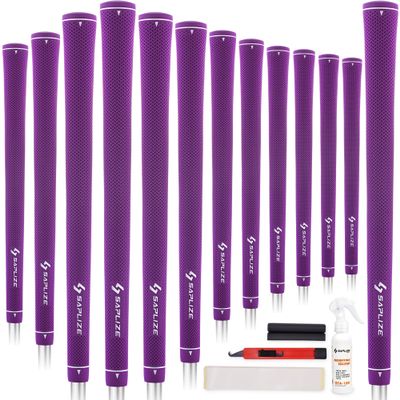 SAPLIZE Womens Exclusive Golf Grips | Optimized Taper Design | Elegant Solid Color Series | Soft, Comfortable & Shock-Absorbing | Standard & Midsize, 13 Pack Golf Club Grip Kit for Women, Men & Juniors, CC02 Series