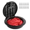 Anndason 8'' Black Deck Plate Kit Deck Hatch with Storage Bag for Fishing Kayak Boating view 1