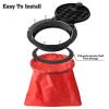 Anndason 8'' Black Deck Plate Kit Deck Hatch with Storage Bag for Fishing Kayak Boating view 4