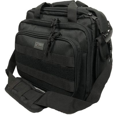 DDT VETERAN OWNED AND OPERATED Ranger 2 Pistol Padded Range Bag, 1000D, Locking Zippers, Color Black