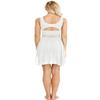 YONGHS Women's Chiffon Lyrical Dance Dress Contemporary Costumes High-Low Skirted Leotard Dancewear White Large view 3