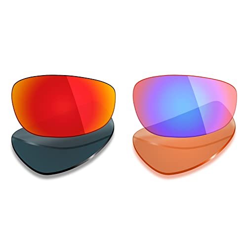 Mryok 2 Pair Polarized Replacement Lenses for Oakley Split Jacket Sunglass - Options