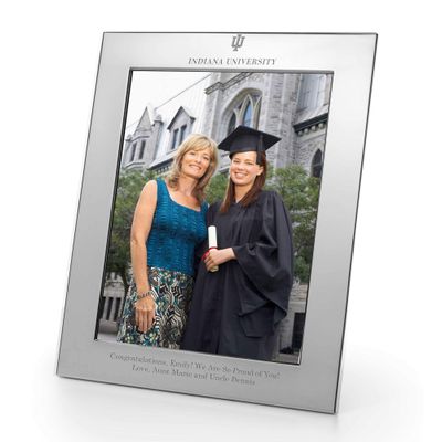 M. LA HART Indiana University Polished Pewter 8x10 Picture Frame