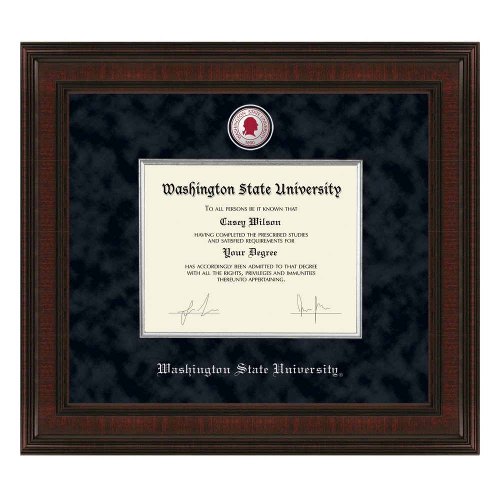 M. LA HART Washington State University Diploma Frame - Excelsior