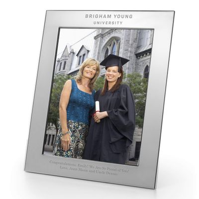 M. LA HART Brigham Young University Polished Pewter 8x10 Picture Frame