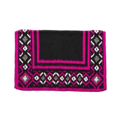 Tough 1 Diamond Design Saddle Pad Pink/Blk