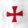 JYGCOIN Knights Templar Red Cross White Cotton Freemasons Masonic Gloves Large view 3