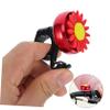 BESPORTBLE Bike Bicycle Bell for Kids Boys Girls Children Cycling Bell Ring Horn Handlebar Ring Ringer Sunflower Shaped - Red view 4