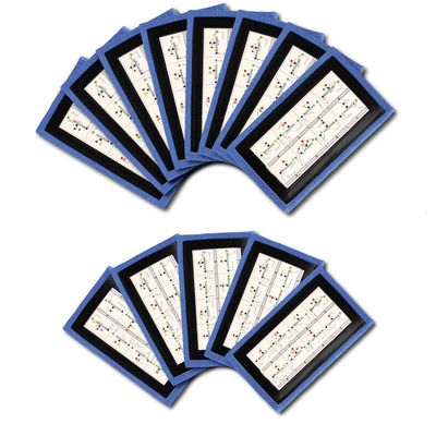 Wristband Interactive Y23 - Football Wristbands - Wrist Coach - QB Wristband - Football Play Wristbands - Playbook Wristband (Blue, 5 Pack)