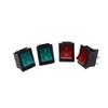 2Pcs/Lot 3.1 x 2.5cm 4 Pin mini micro colorful Button On/off Light Boat Switch 15A 250V AC (20A 125V) - (Color: Red) view 2