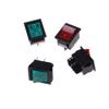 2Pcs/Lot 3.1 x 2.5cm 4 Pin mini micro colorful Button On/off Light Boat Switch 15A 250V AC (20A 125V) - (Color: Red) view 3