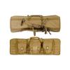 Lancer Tactical 600 Denier Polyester Double Carbine Soft Case Accessory Pouches MOLLE Webbing Secondary Gun Compartment Quick Detach Buckles Inner Storage Backpack Straps (Tan) view 1