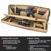 Lancer Tactical 600 Denier Polyester Double Carbine Soft Case Accessory Pouches MOLLE Webbing Secondary Gun Compartment Quick Detach Buckles Inner Storage Backpack Straps (Tan) view 2