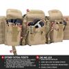 Lancer Tactical 600 Denier Polyester Double Carbine Soft Case Accessory Pouches MOLLE Webbing Secondary Gun Compartment Quick Detach Buckles Inner Storage Backpack Straps (Tan) view 4