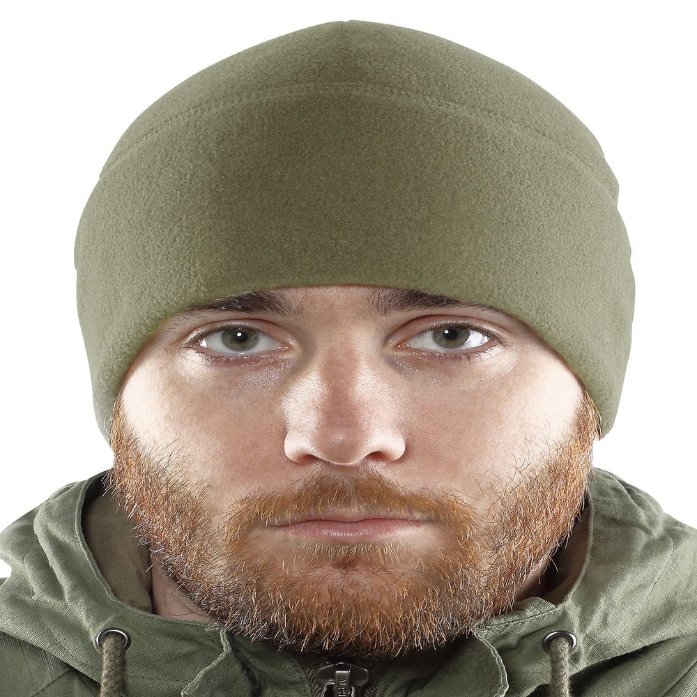 2SBR 2SABERS Fleece Winter Warm Watch Cap - Mens Outdoor Cold Weather Skull Beanie Hat Olive Green